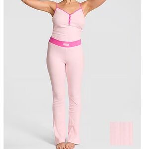 Victoria’s Secret Pink Lounge Ribbed Henley Cami & Pants set